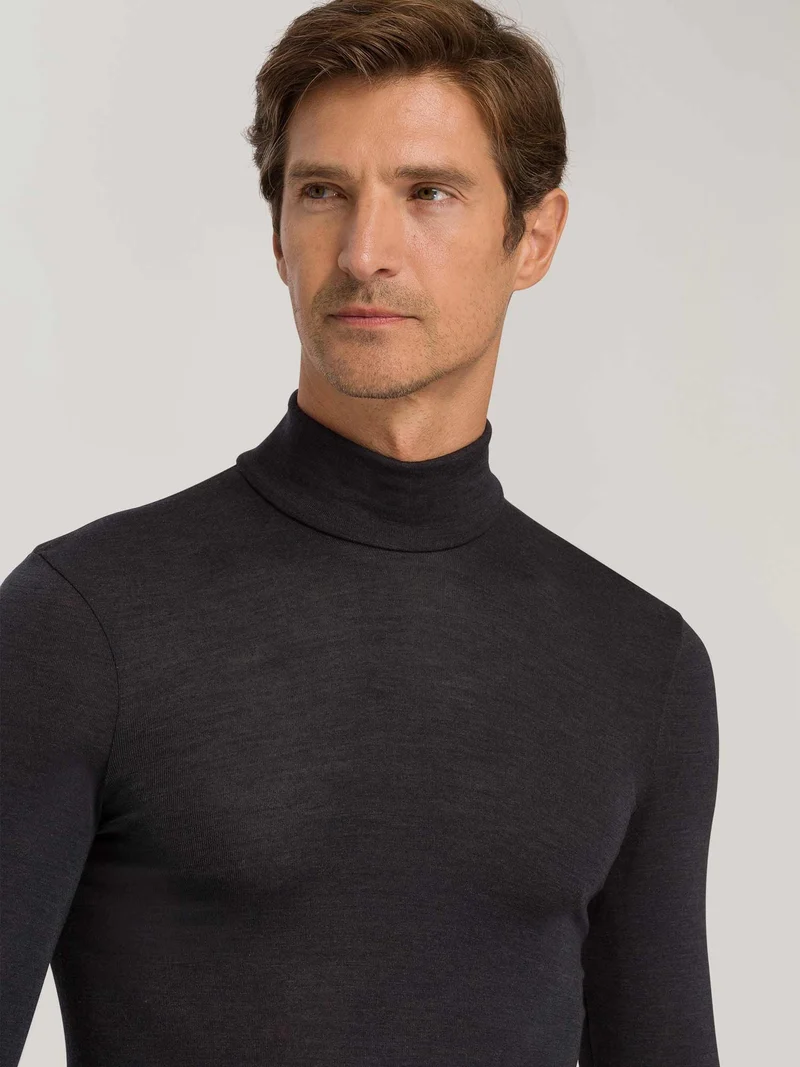 Rollkragen-Shirt WOOLEN SILK