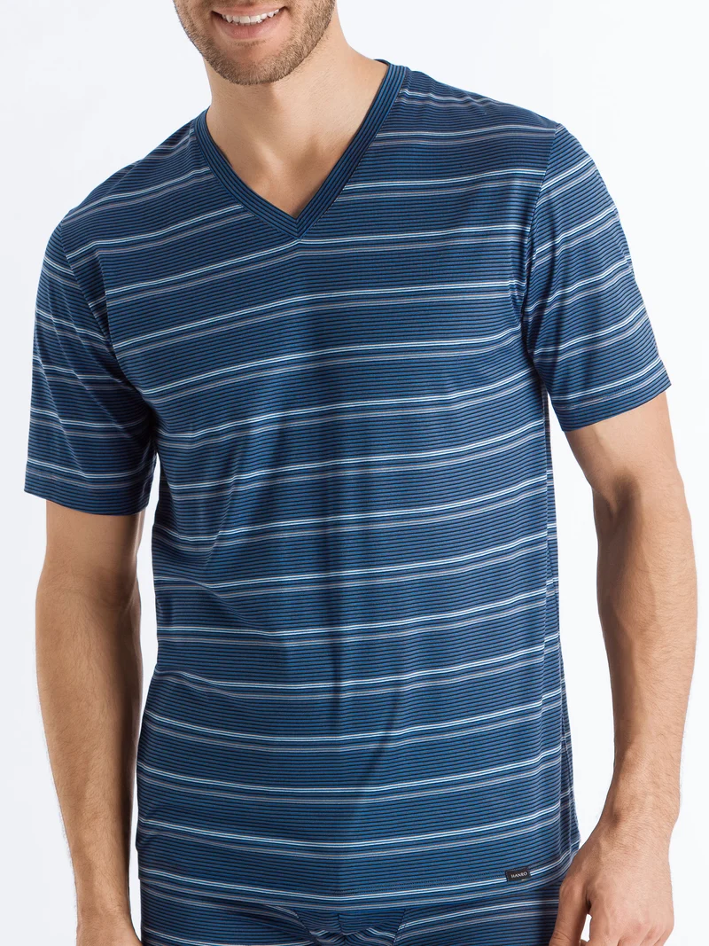 T-Shirt, V-Neck COTTON SPORTY STRIPE – Sale!