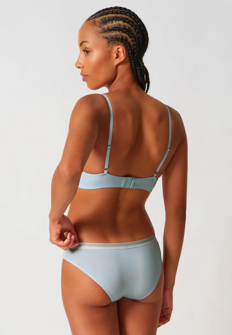 Natural Beauty Padded triangle bra | ice water 086920-08A167