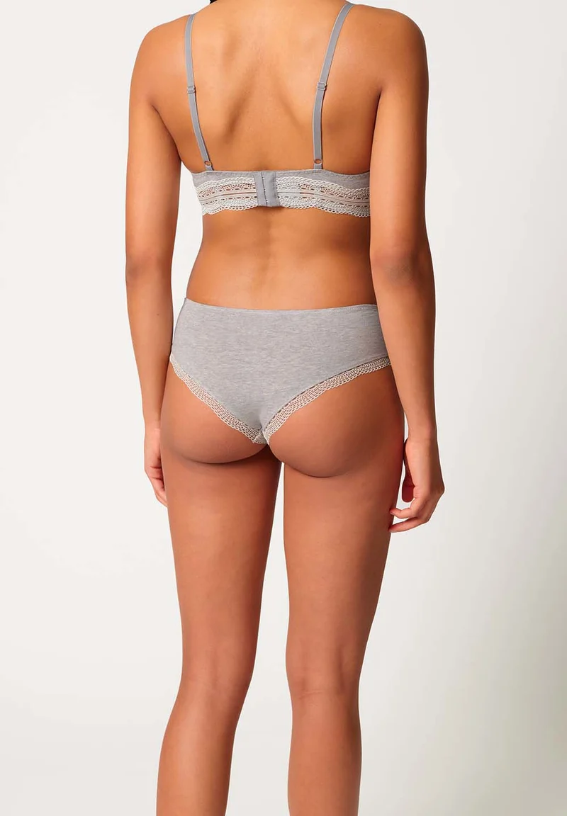 Classicotton Cheeky panty 2 pack | grey melange 081995-08S950
