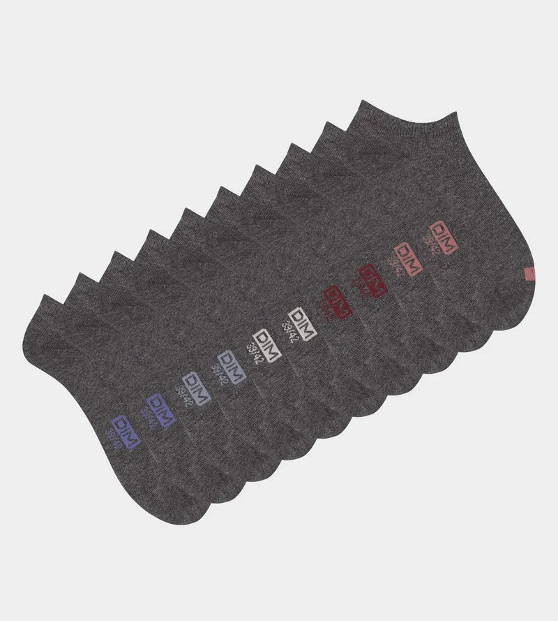 5er-Pack Socken aus grauer Baumwolle – EcoDIM