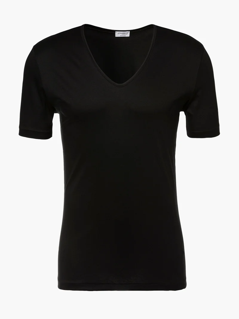 T-Shirt, kurzarm, V-Neck, 286 SEA ISLAND