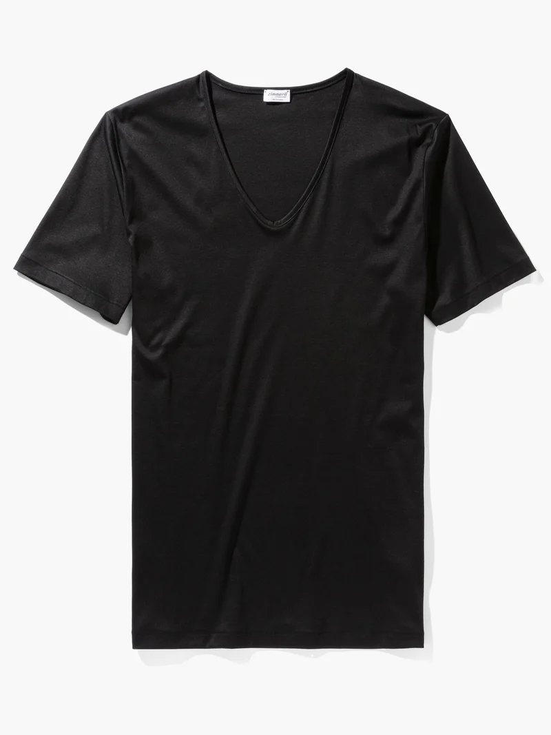 T-Shirt, kurzarm, V-Neck, 286 SEA ISLAND