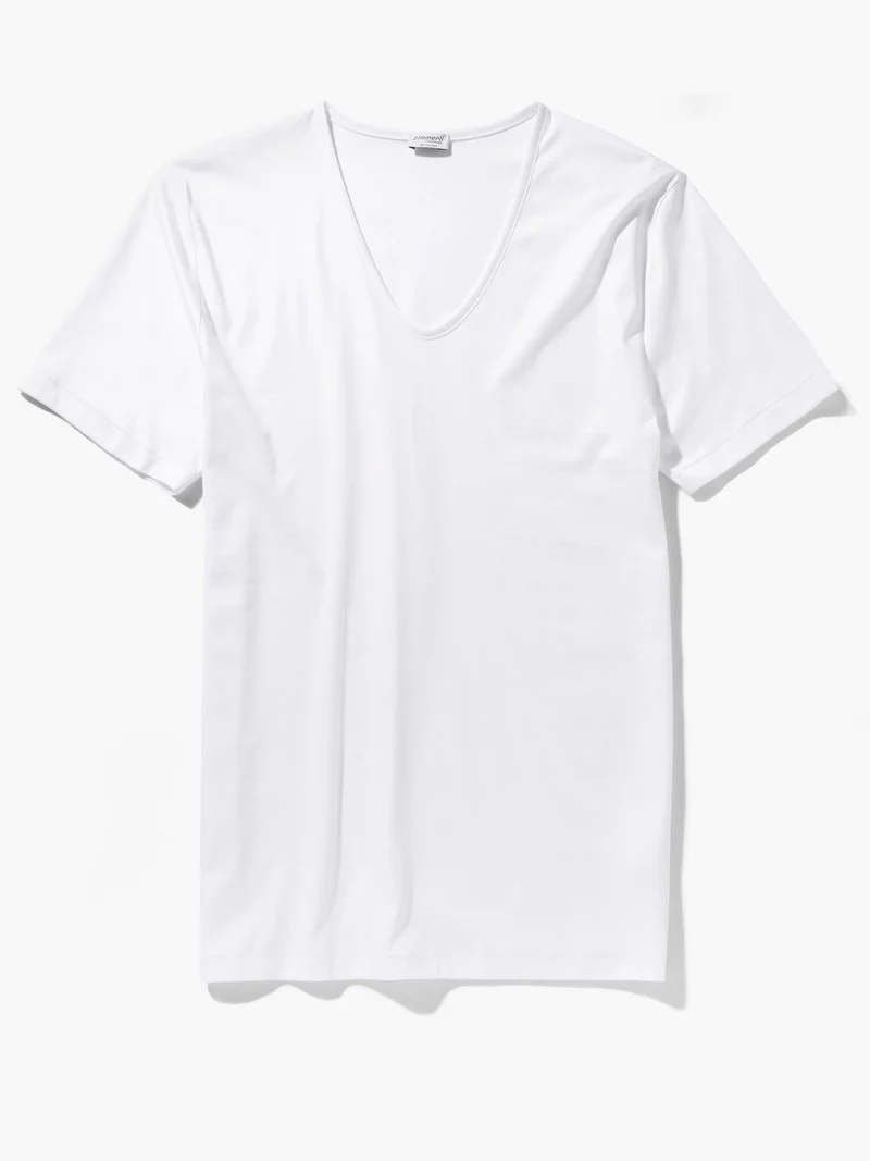 T-Shirt, kurzarm, V-Neck, 286 SEA ISLAND