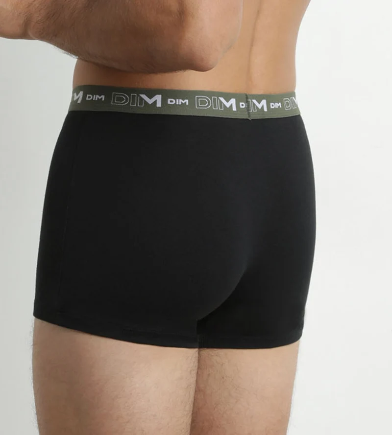 3er-Pack Herren-Boxershorts aus Stretch-Baumwolle Blau/Orange