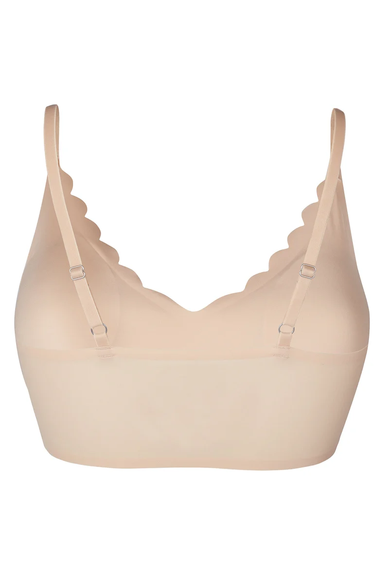 Micro Essentials Crop top remov. pads | beige 084272-082409