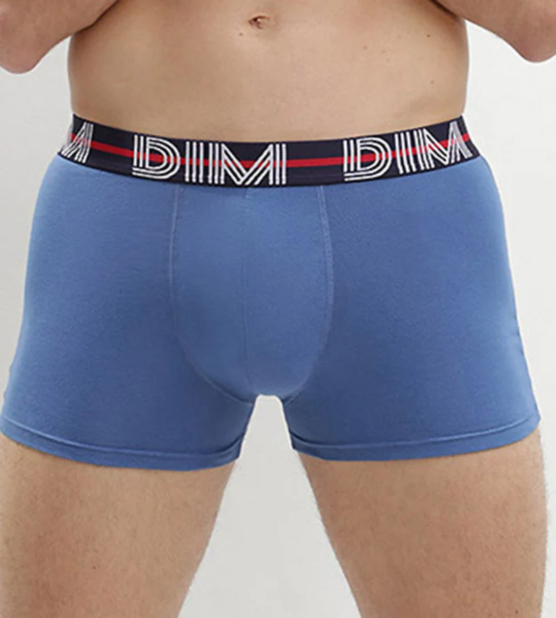 3er-Pack Boxer aus Stretch-Baumwolle rot/kobaltblau/nachtblau – DIM Powerful