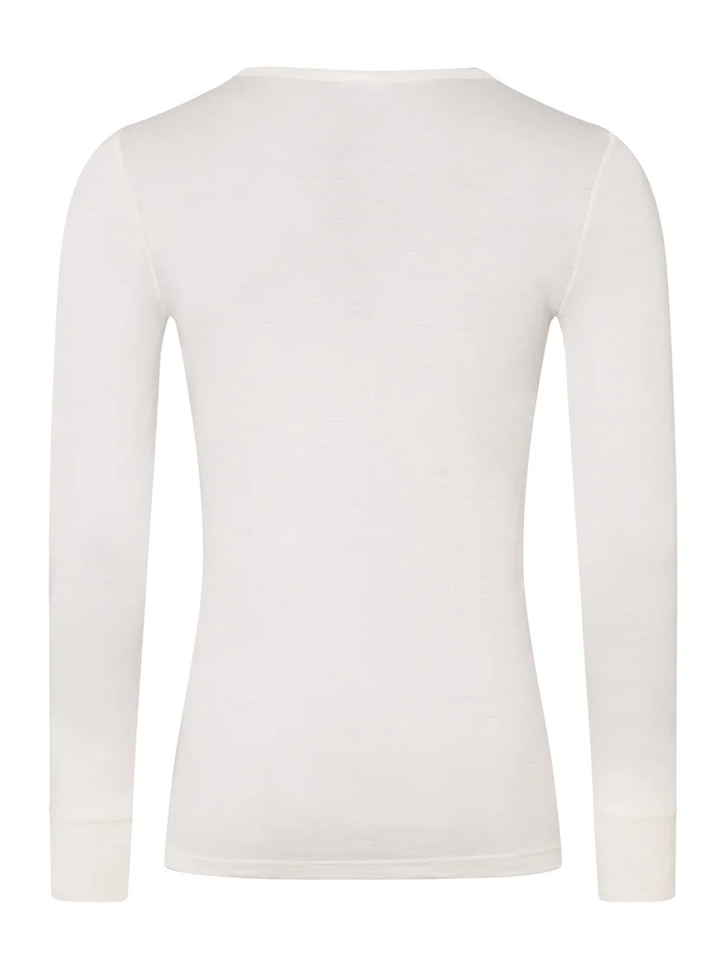 Shirt langarm, O-Neck, WOOLEN SILK