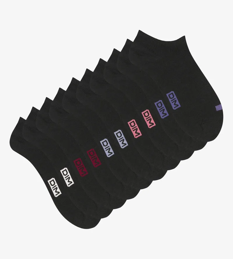 5er-Pack Socken aus schwarzer Baumwolle – EcoDIM