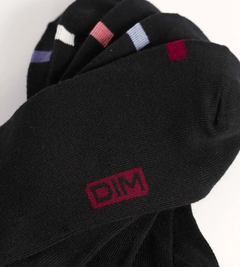 5er-Pack Socken aus schwarzer Baumwolle – EcoDIM