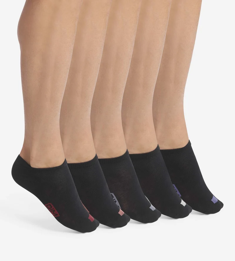 5er-Pack Socken aus schwarzer Baumwolle – EcoDIM