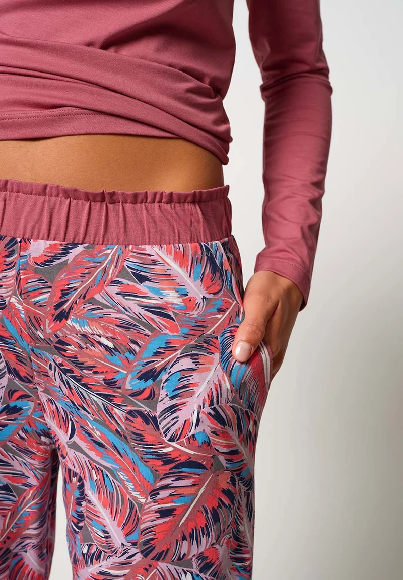 Night In Skiny 01 Pants long | rosy leaves 086946-08S932
