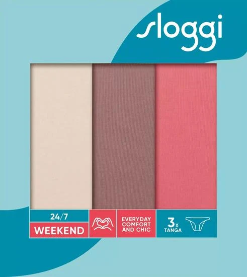 Sloggi 24/7 Weekend Tanga 3er Pack multiple colours 7