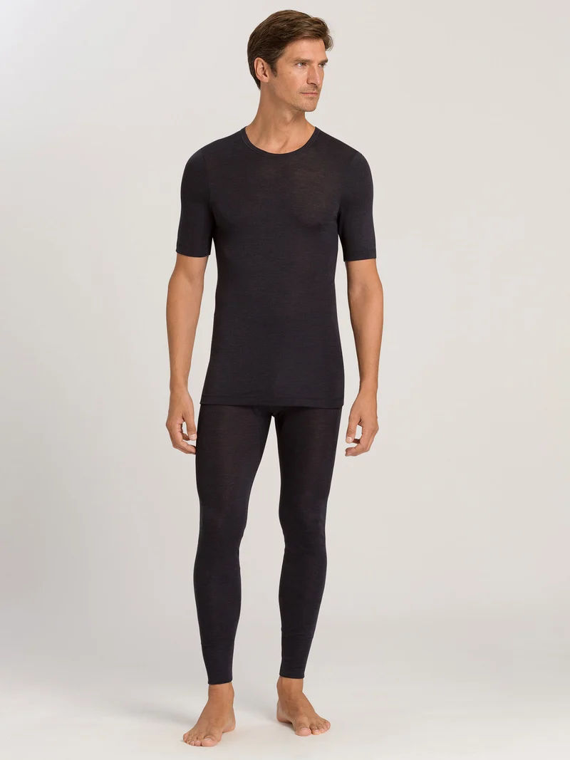Shirt kurzarm, O-Neck, WOOLEN SILK