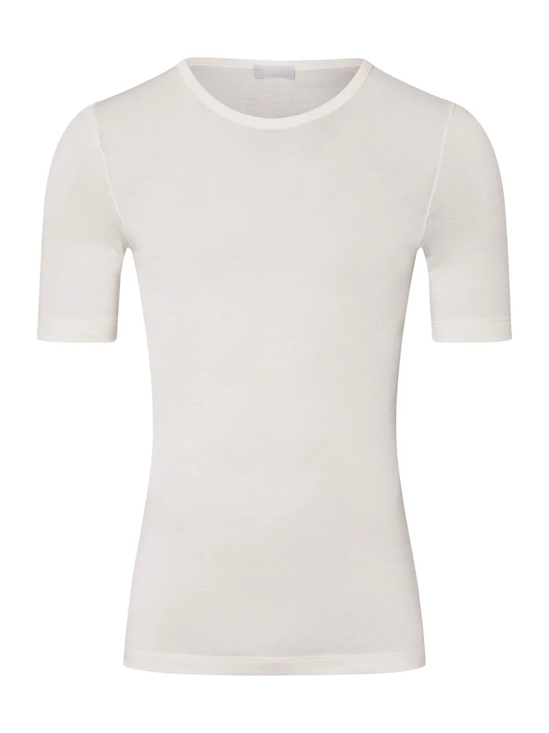 Shirt kurzarm, O-Neck, WOOLEN SILK