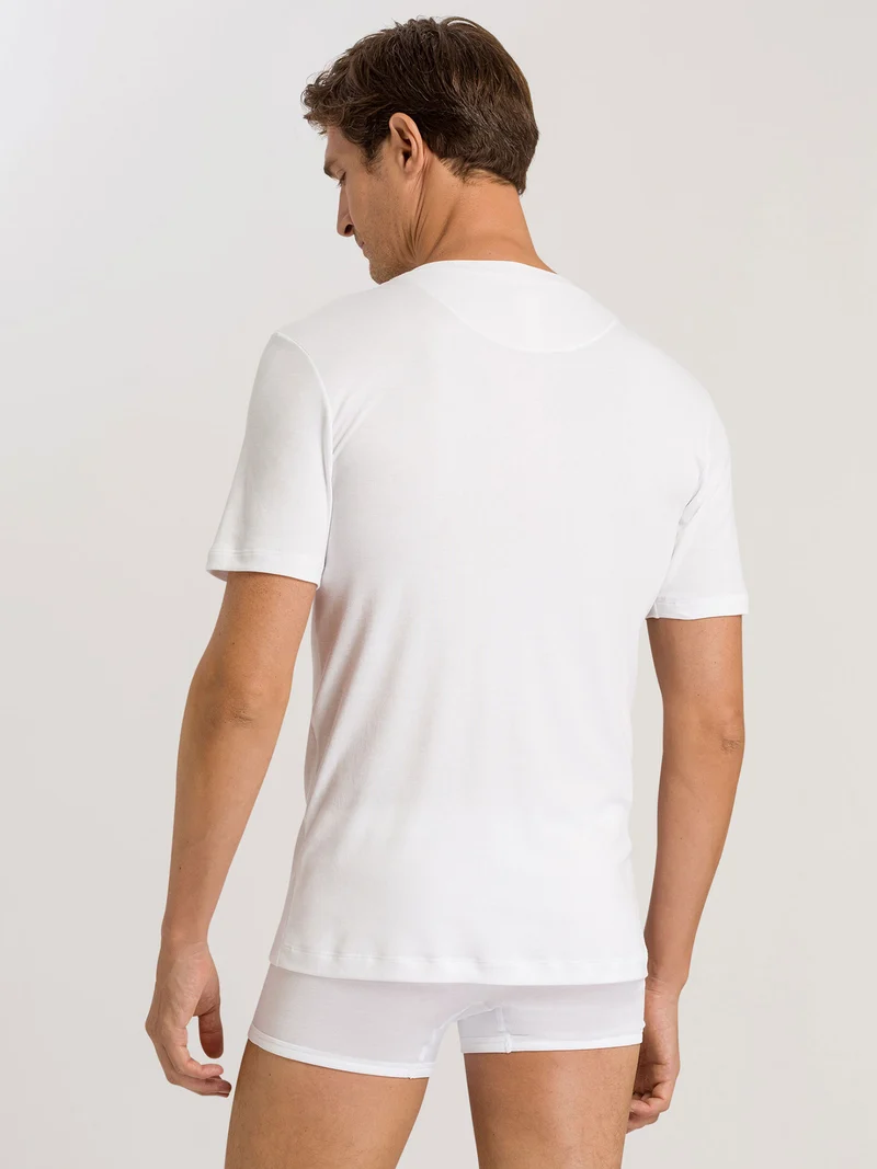 T-Shirt mit V-Ausschnitt SEA ISLAND COTTON