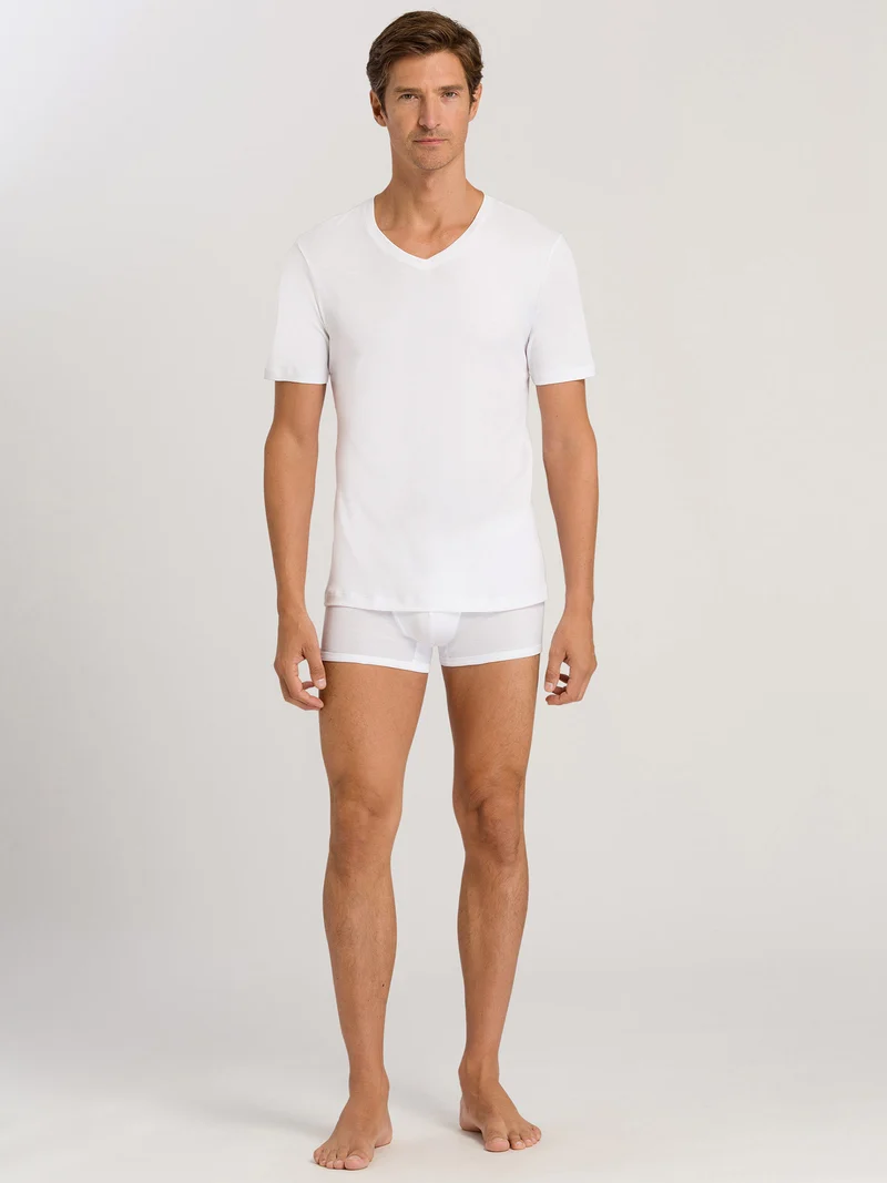 T-Shirt mit V-Ausschnitt SEA ISLAND COTTON