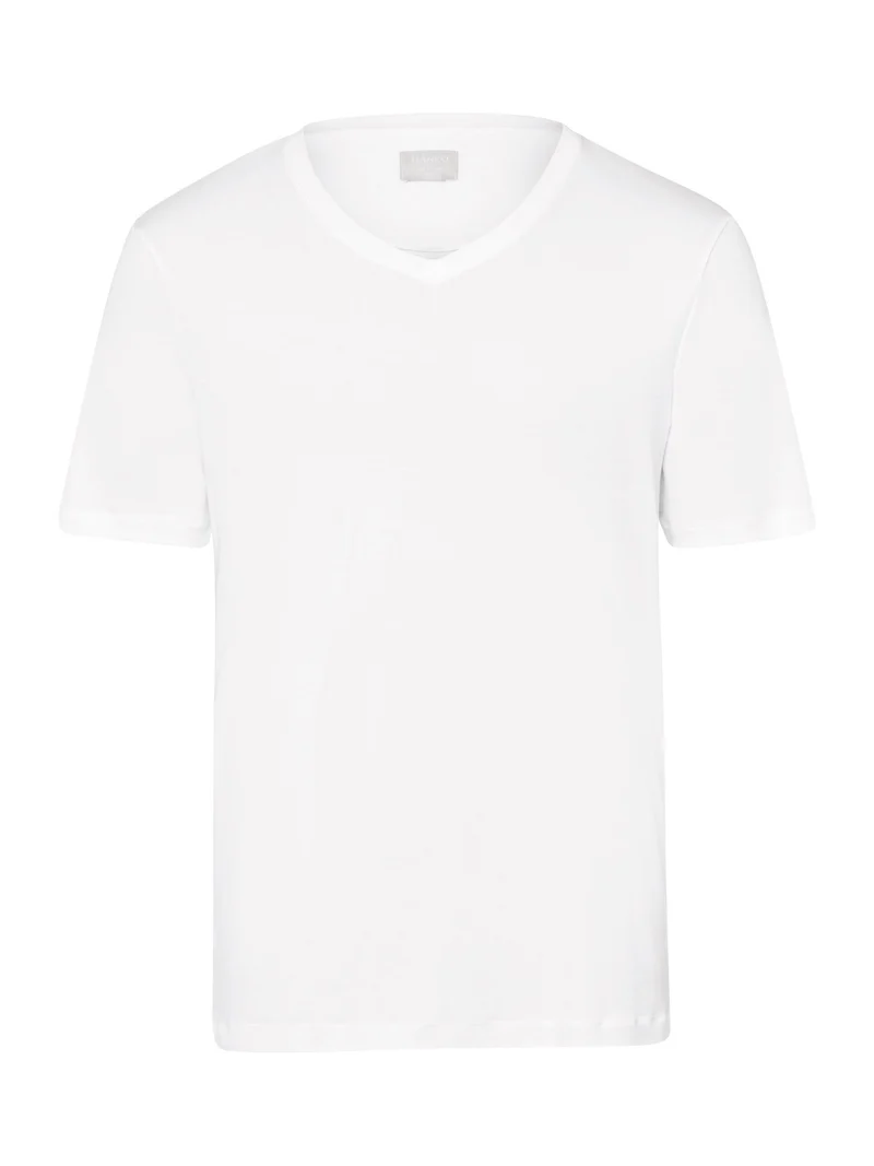 T-Shirt mit V-Ausschnitt SEA ISLAND COTTON
