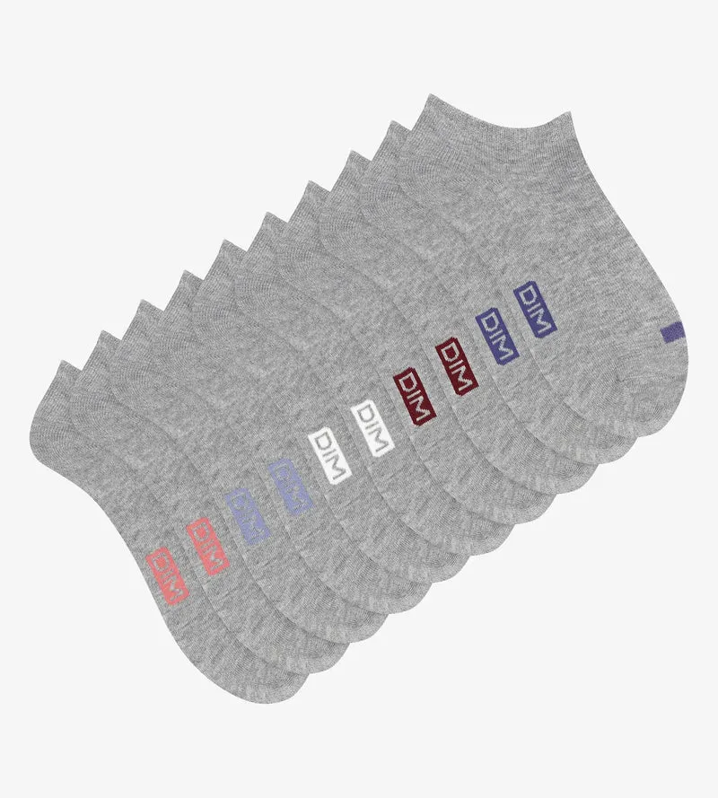 5er-Pack Socken aus hellgrauer Baumwolle – EcoDIM