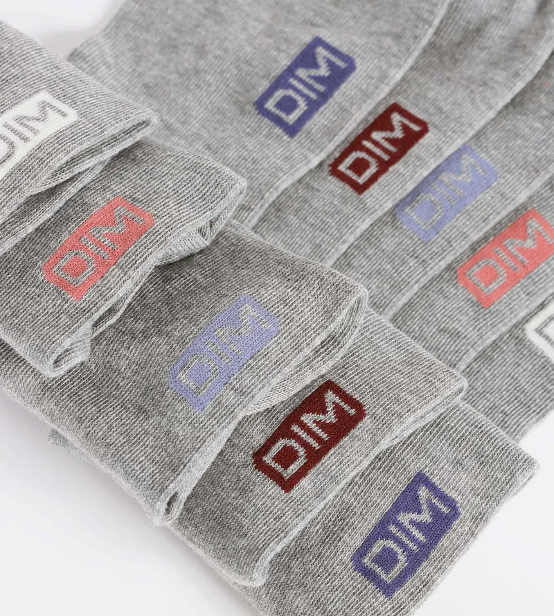 5er-Pack Socken aus hellgrauer Baumwolle – EcoDIM