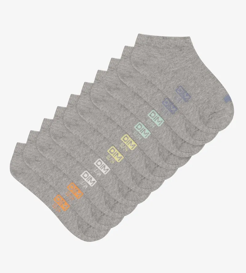 5er-Pack Unisex-Socken aus grauer Baumwolle – EcoDIM