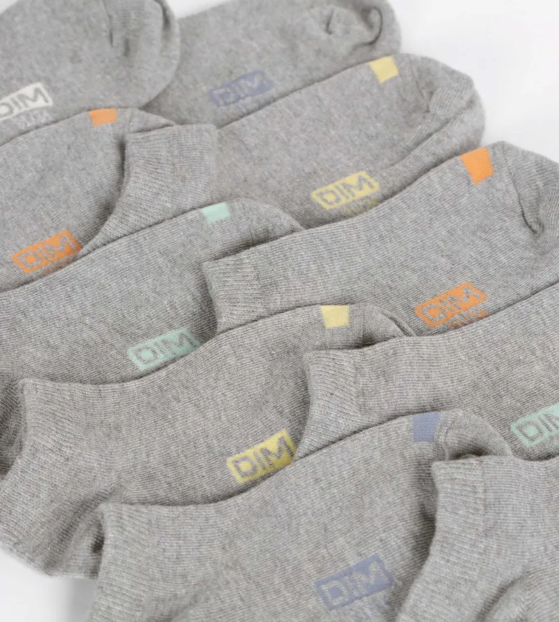 5er-Pack Unisex-Socken aus grauer Baumwolle – EcoDIM
