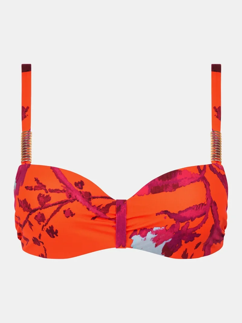 Chantelle Swimwear – Icon Halbschalen-Memory-BH mit bemalten Blumen