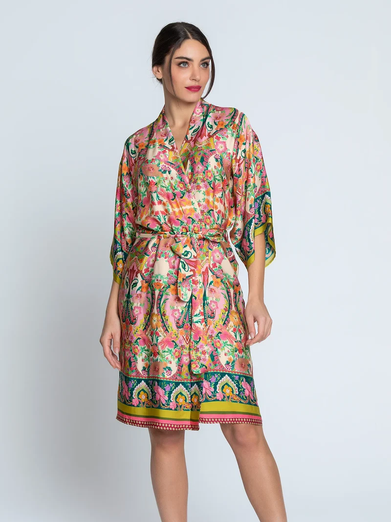 Lise Charmel – Libertine En Fleurs Mittellanges Negligé-Kleid Libre Eclosion