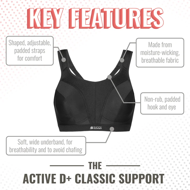 Stoßdämpfer - D+ Max Support Sport-BH Weiß
