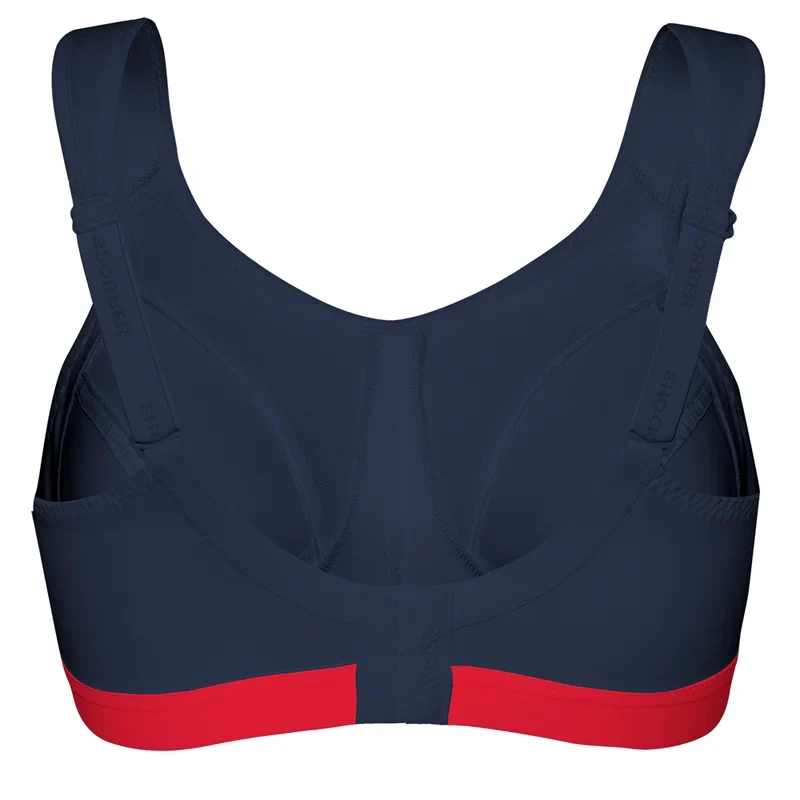 Stoßdämpfender Sport-BH mit D+ Max Support, Marineblau