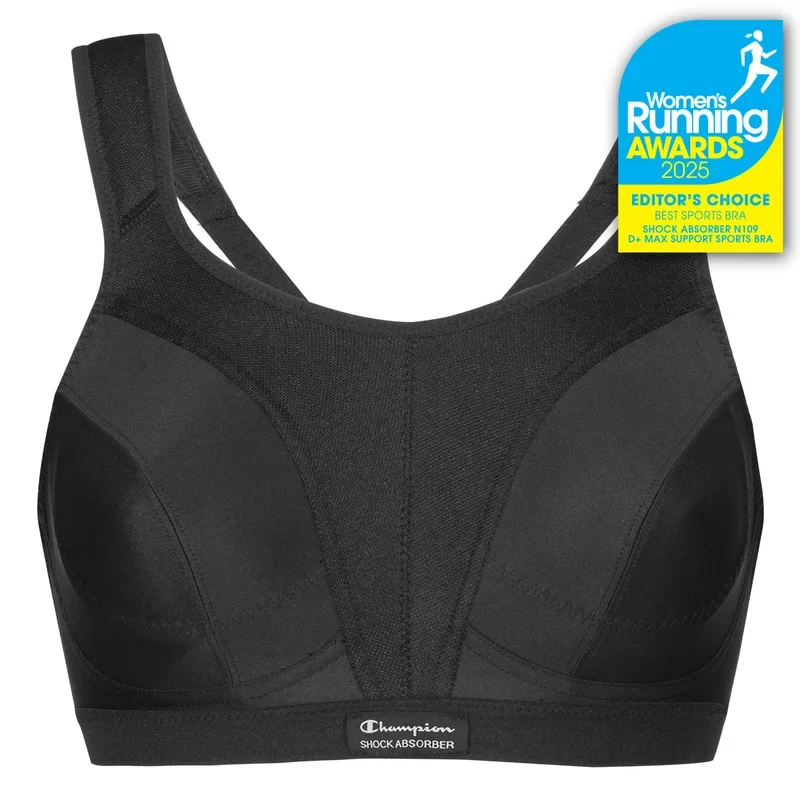 Stoßdämpfer - D+ Max Support Sport-BH Schwarz