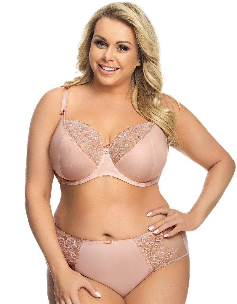 Gorsenia Charlotte Full Cup Bra Powder Pink