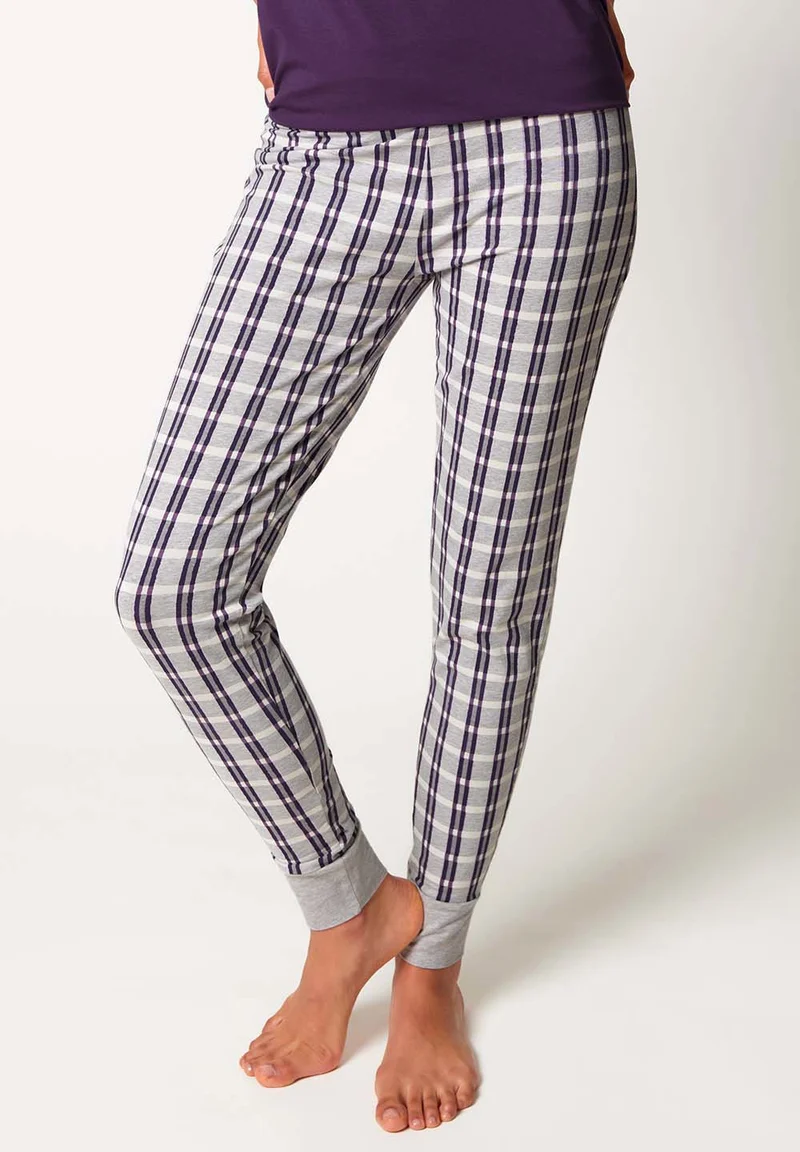Night In Mix & Match Pants long | gray check 080790-08S925