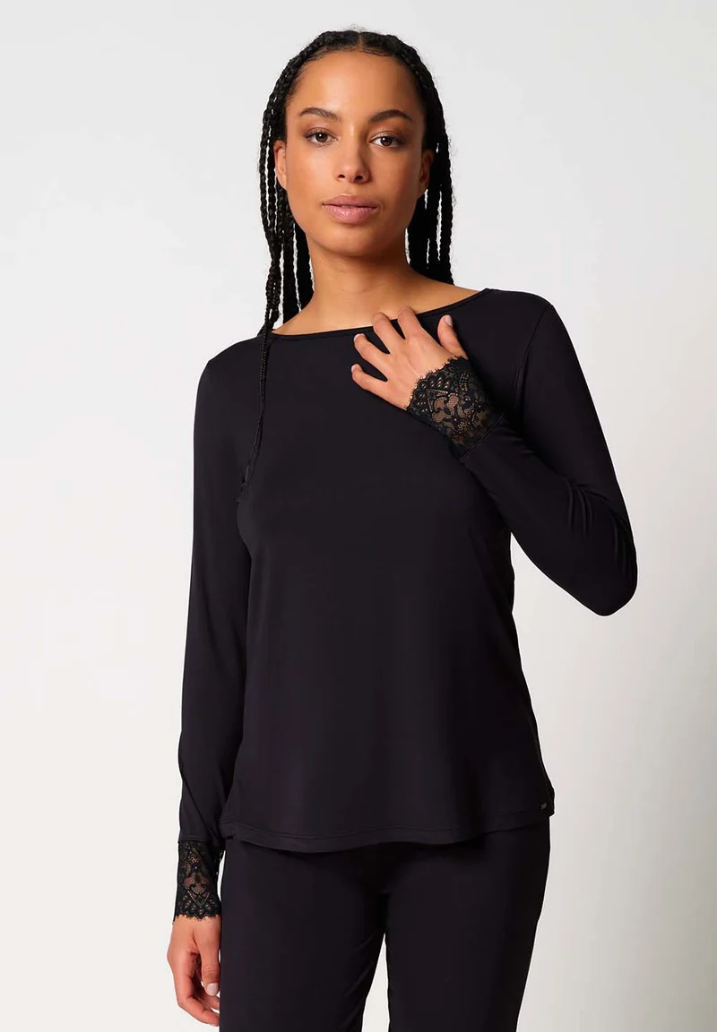 Night In Skiny 04 Shirt long sleeve | black 086986-087665