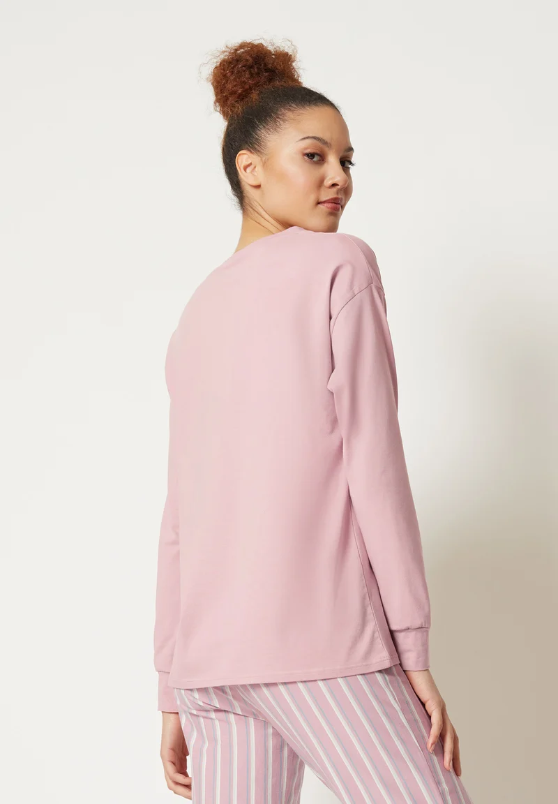 Night In Mix & Match Shirt long sleeve | woodrose 080775-08S337