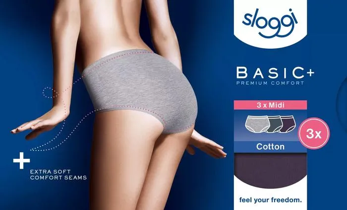 Sloggi Basic+ Midi 3er Pack multiple colours 14