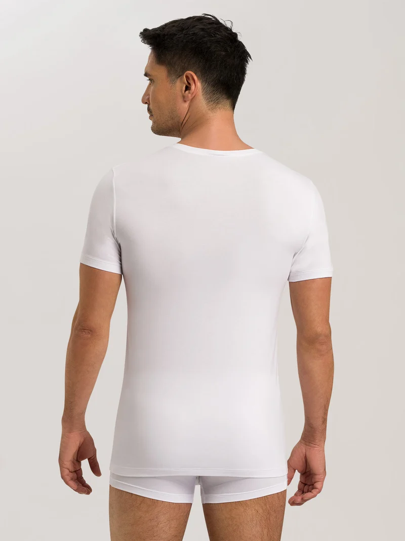 T-Shirt mit V-Ausschnitt, COTTON SUPERIOR