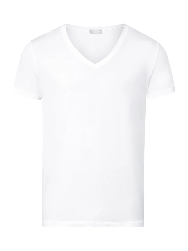 T-Shirt mit V-Ausschnitt, COTTON SUPERIOR