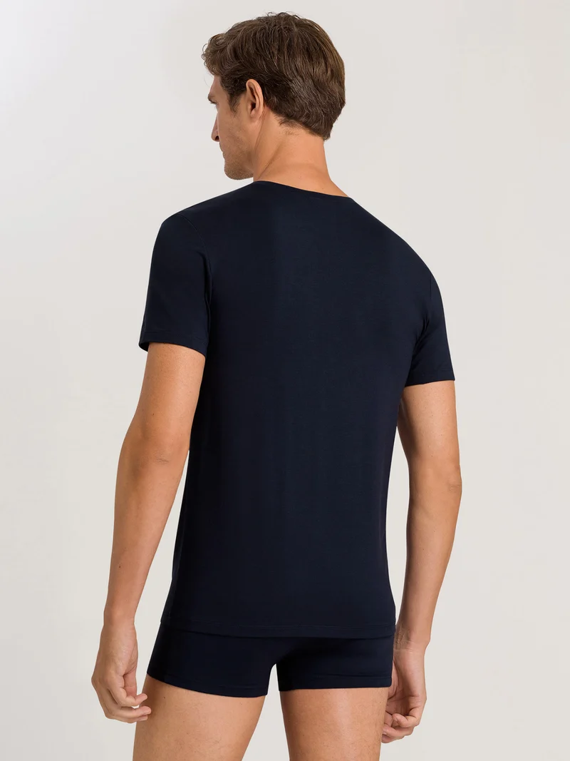 T-Shirt mit V-Ausschnitt, COTTON SUPERIOR