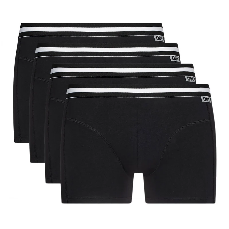 4er-Pack Boxershorts aus Stretch-Baumwolle schwarz - EcoDIM