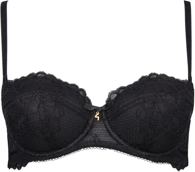 Gossard Lace Trägerloser Push-Up BH Black