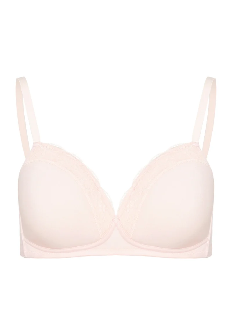 Light Padded Soft Cup Bra, BH, COTTON LACE - Reststücke!
