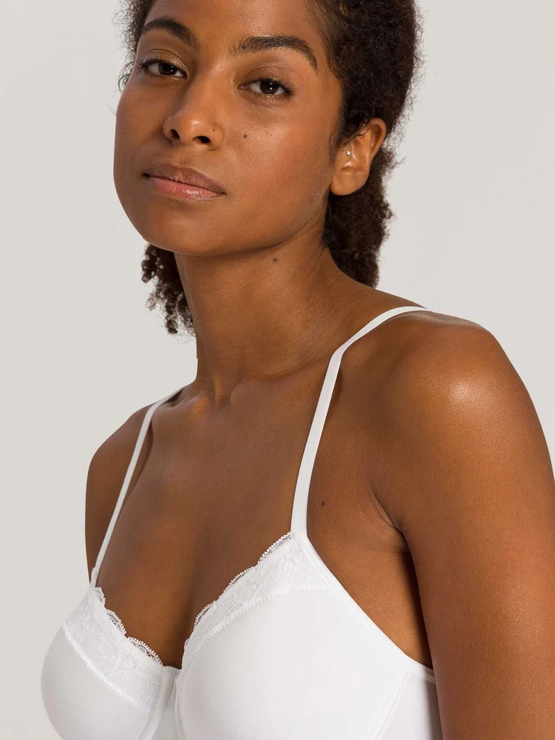 Light Padded Bra, Schalen-BH, COTTON LACE - Reststücke in Grösse 75C