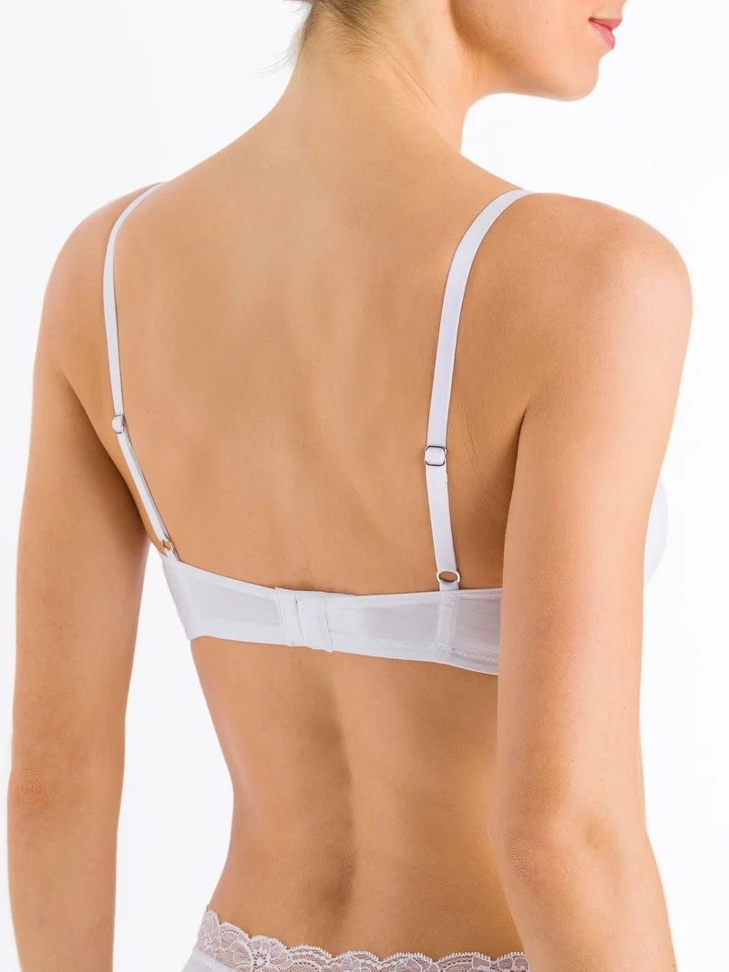 Light Padded Bra, Schalen-BH, COTTON LACE - Reststücke in Grösse 75C