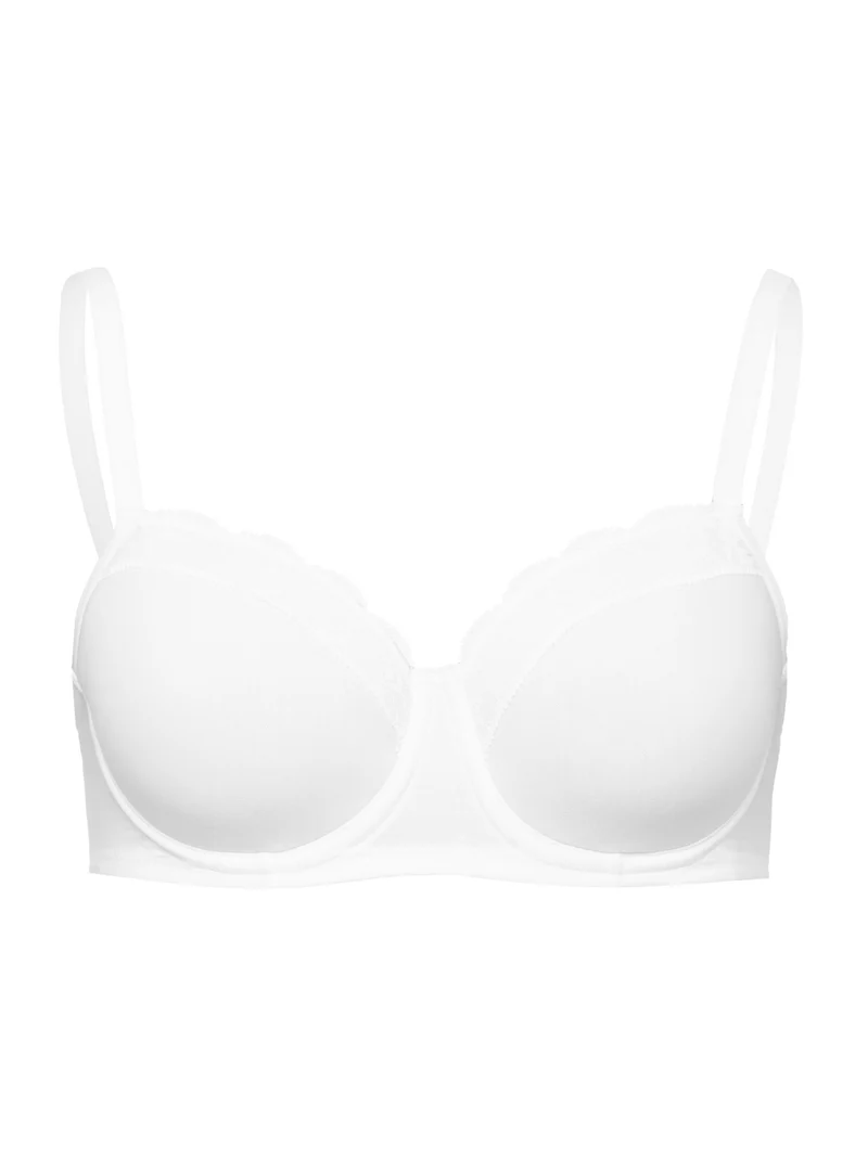 Light Padded Bra, Schalen-BH, COTTON LACE - Reststücke in Grösse 75C