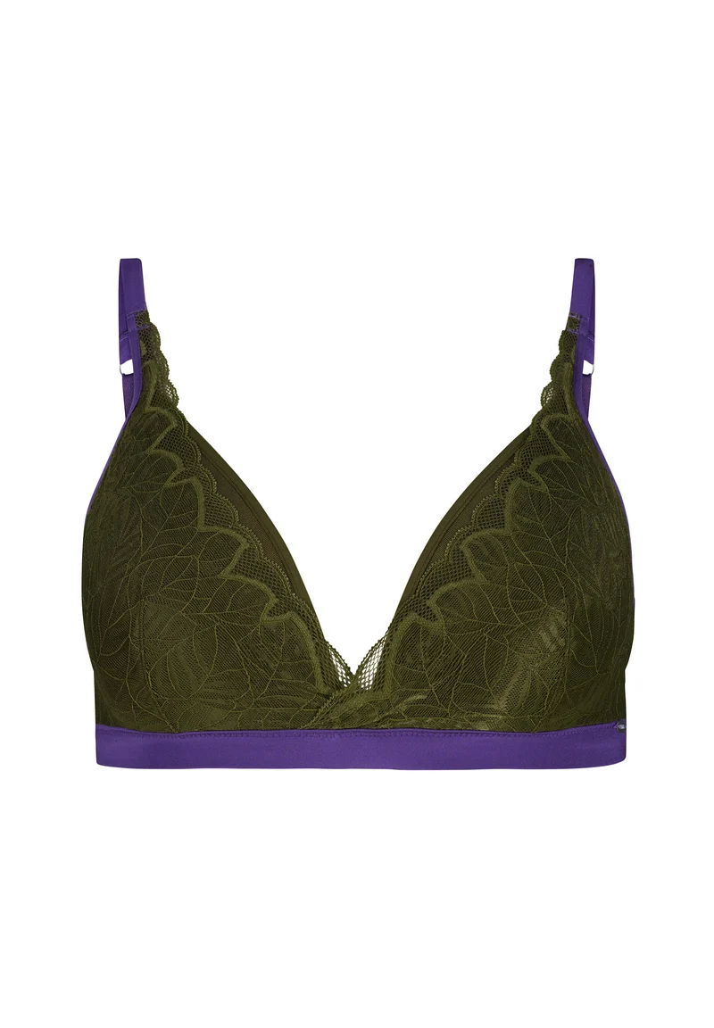 Lace Binding Spacer triangle bra | bay leaf 080927-08S475