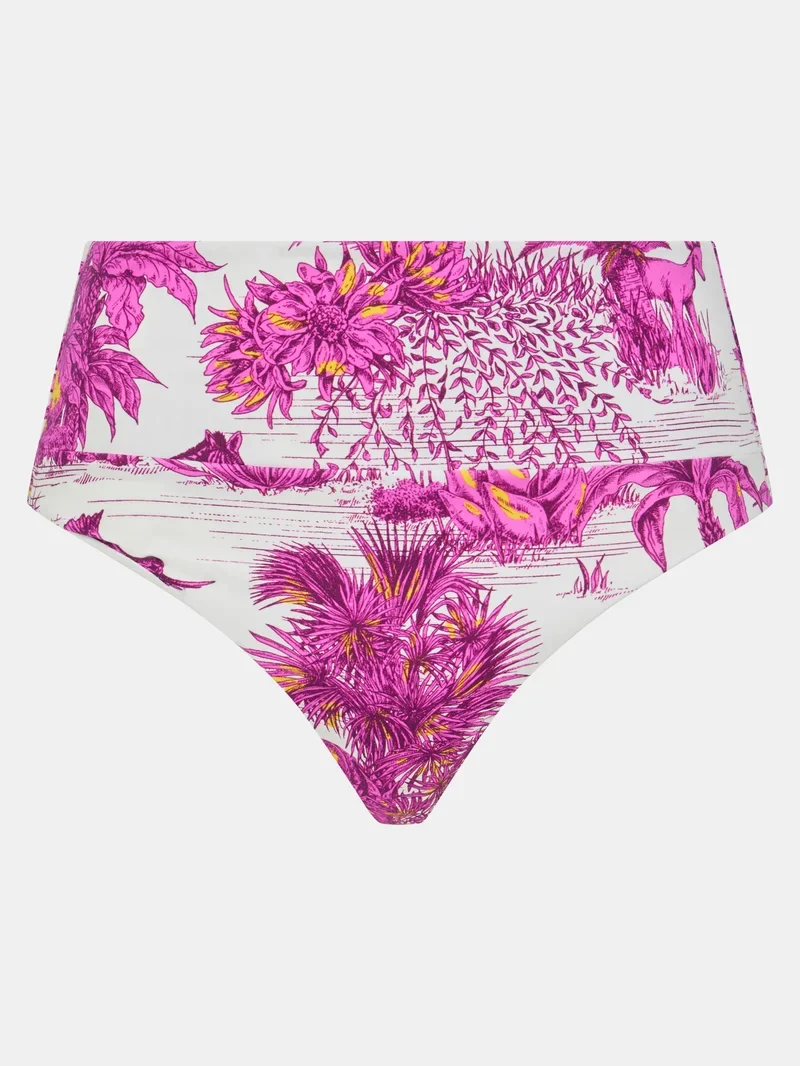 Chantelle Swimwear – Sauvage Full Bikini Brief White Jungle