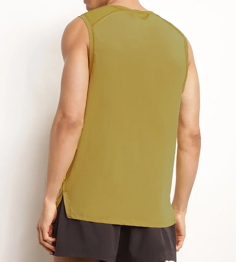 Sport-Tanktop für Herren aus atmungsaktivem Material Olive Dim Move