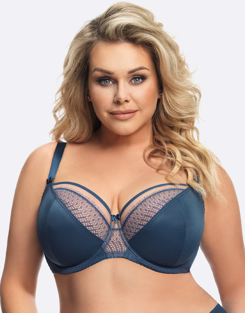 Gorsenia Faro Balconette Bra Blue
