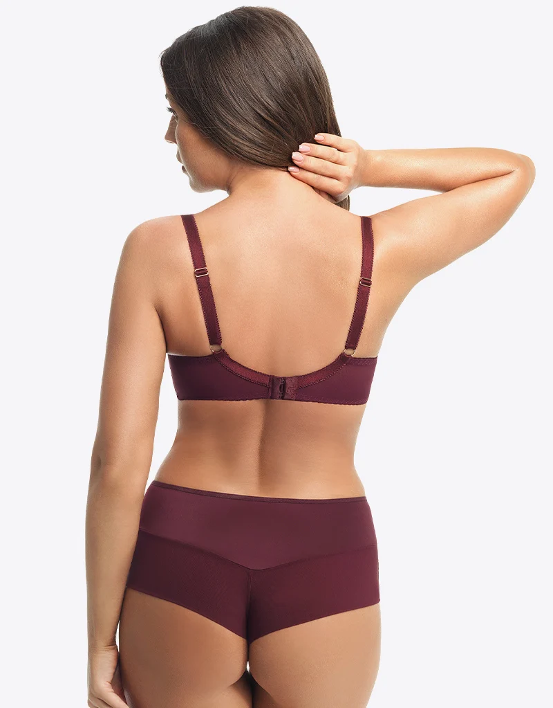 Gorsenia Paradise Balconette Bra Bordeaux